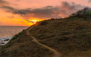 Sunset at the southernmost point of Mexico