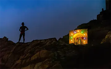 The faith of the diver and Guadaloupe Virgin, Acapulco