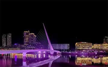 Puerto Madero at night, Buenos Aires, Argentina