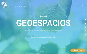 Geoespacios Website 1st Mobile Architecture