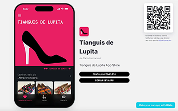Tianguis de Lupita App Store Progressive Web App, Glide, Google Sheets for copy and download and change